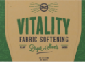 Vitality Fabric Softening Dryer Sheets Close up
